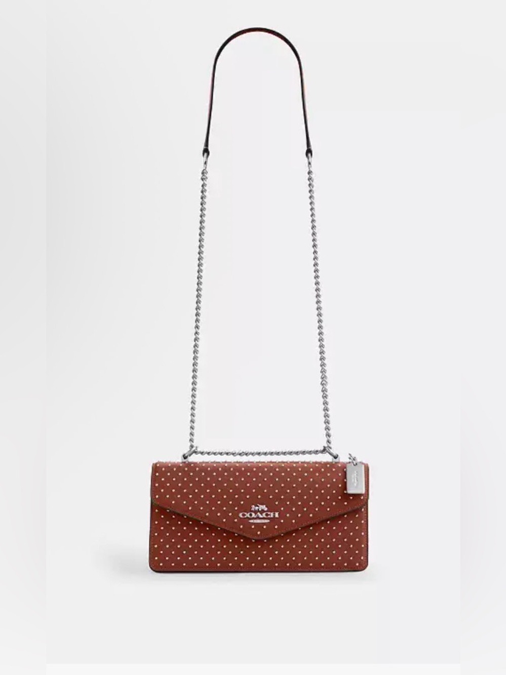 Coach Klare Envelope Crossbody Bag
With Rivets .  New no tag